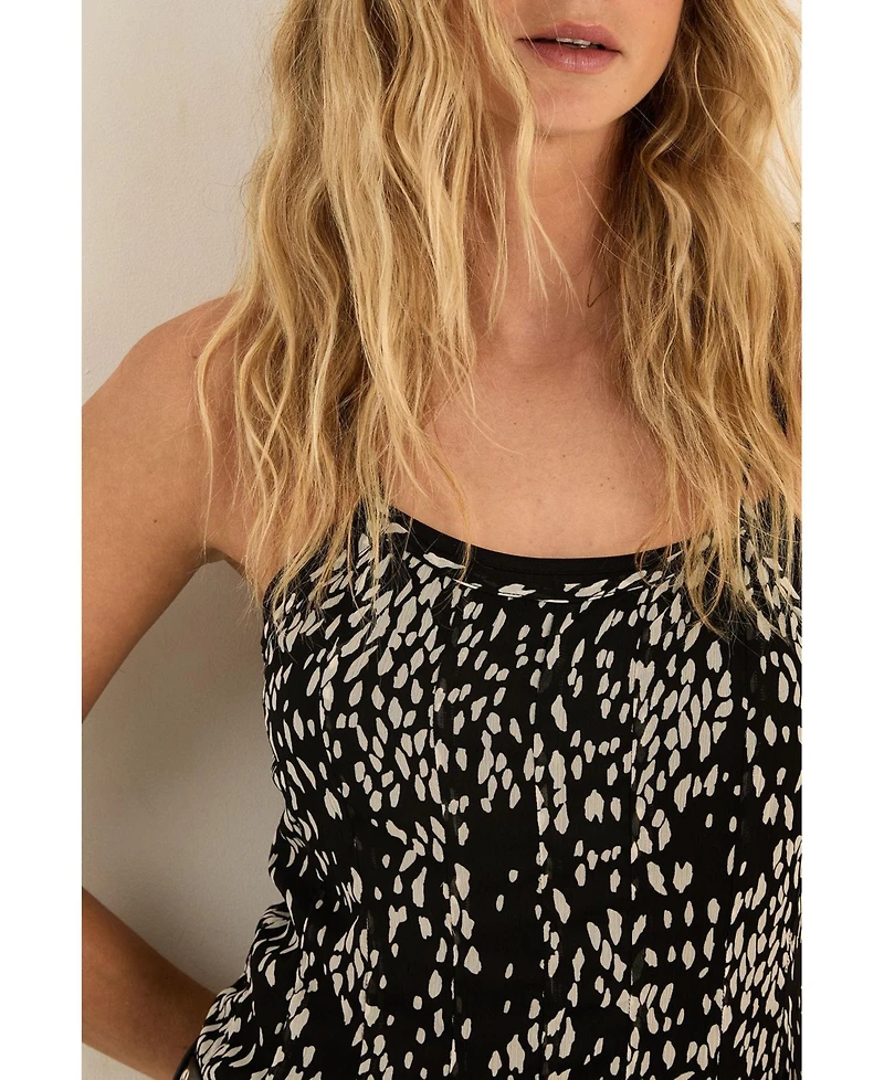 Nasty Gal Women's Spot Godet Hem Strappy Maxi Dress