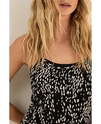 Nasty Gal Women's Spot Godet Hem Strappy Maxi Dress
