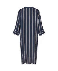 Masai Copenhagen Women's Striped Midi V-Neck Dress