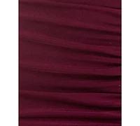 Emerald Sundae Women's Crisscross Bodice Slit Gown
