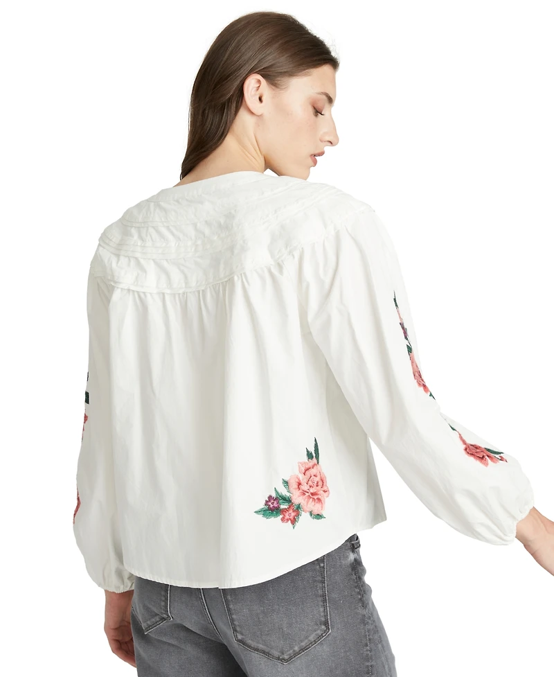 Driftwood Women's Rustic Roses Long-Sleeve Top