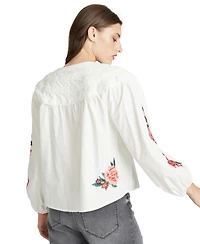 Driftwood Women's Rustic Roses Long-Sleeve Top