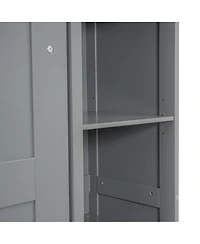 Streamdale Furniture Murphy Bed With Shelves and Led Lights