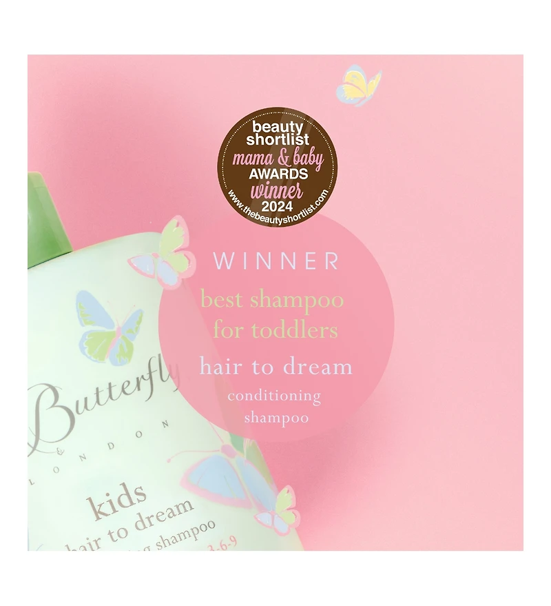 Little Butterfly London Kid's All Day Fun 3 Product Hair and Skincare Bundle