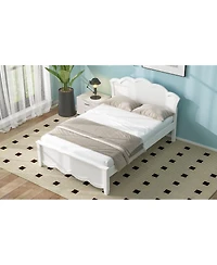 Streamdale Furniture Wood Platform Bed with Headboard