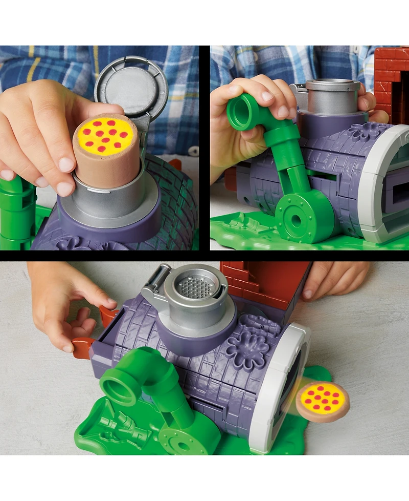 Play-Doh Teenage Mutant Ninja Turtles Slice and Blast Pizza Playset, Ages 4+