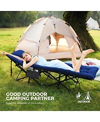 Aofar 28" Camping Cot Folding Portable Mattress Carry Bag