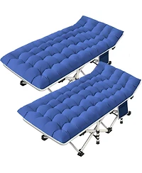 Aofar 2 Pack Camping Bed Folding Mattress Carry Bag Adults Guest Outdoor Indoor Home