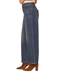 Democracy Petite High-Rise Barrel Leg Jeans
