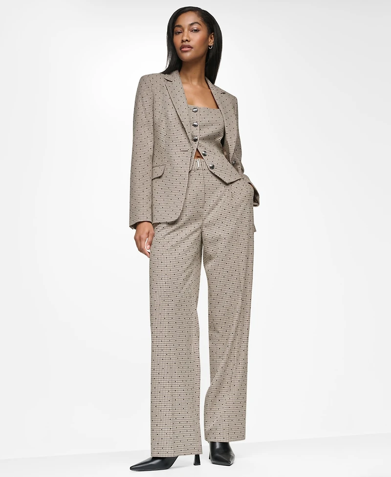 Dkny Women's One-Button Notch-Collar Blazer