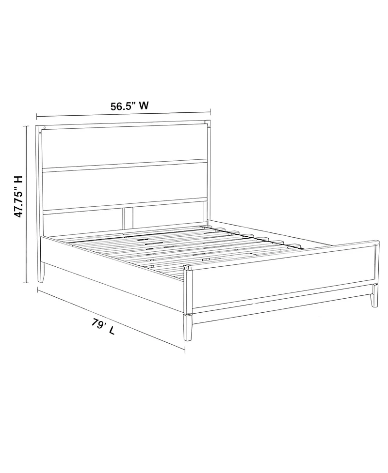 Sunset Living Furniture Contempo Full-Size Bed, Clay