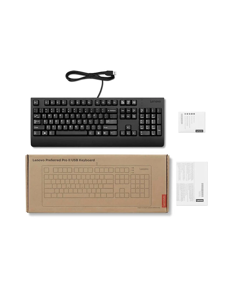 Lenovo Preferred Pro Ii Full-Size Wired Usb Keyboard Compatible with ThinkPad, ThinkCentre, ThinkStation