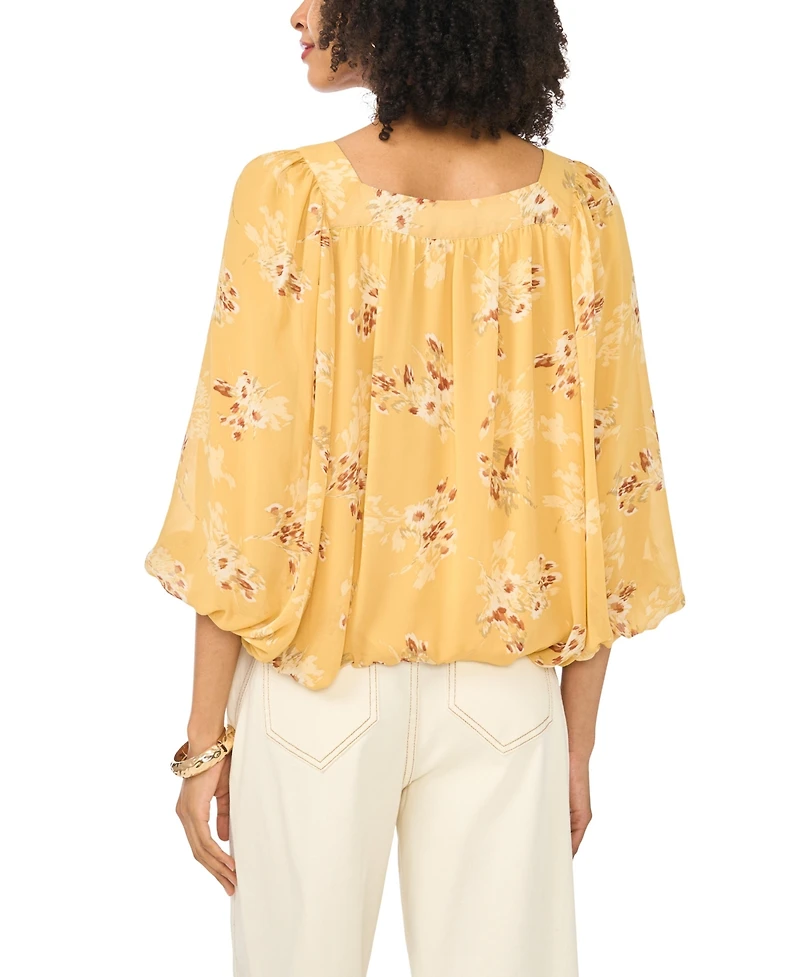 Vince Camuto Women's Square Neck Bubble Blouse