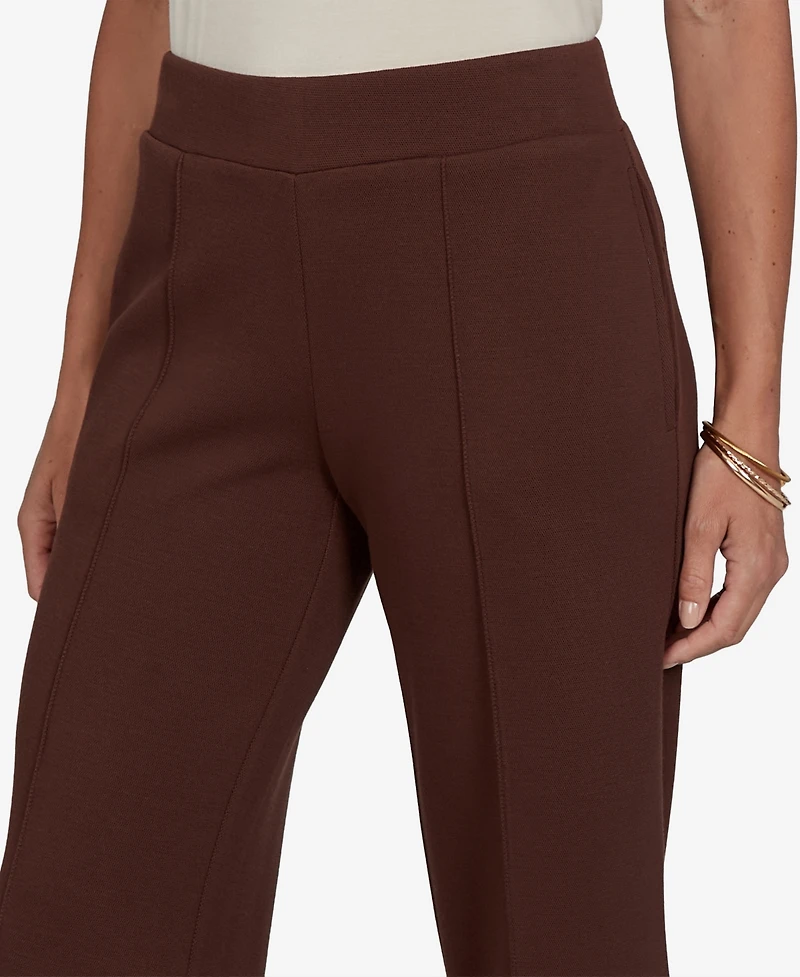Ruby Rd. Petite Pull-On Wide-Leg Knit Pants