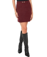 Vince Camuto Women's Buckle Detail Mini Skirt