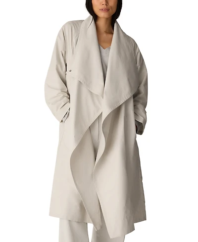 Eileen Fisher Women's High Neck Belted Coat