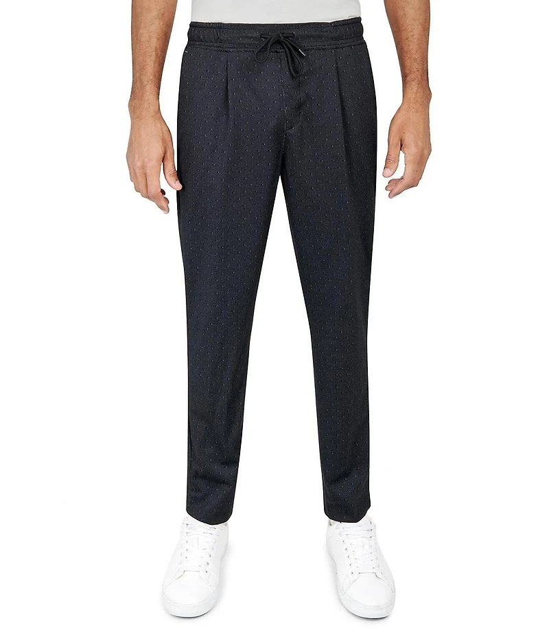 Society of Threads Men's Regular Fit Drawstring Pleated Pants