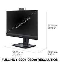 ViewSonic VG2457V 24" Ips Full Hd 100Hz Video Conferencing Usb-c Docking Computer Monitor