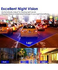 Neewer 2K Dash Cam with WiFi App Control, Night Vision, Loop Recording, 32G Card
