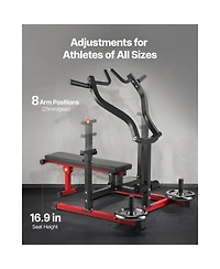 Vevor 450 Lbs Chest Press Machine Adjustable Bench Press Flat Incline Bench Home Gym