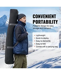 Vevor 4-6 Person Ourdoor Portable Ice Shelter Pop-Up Ice Fishing Shanty Tent