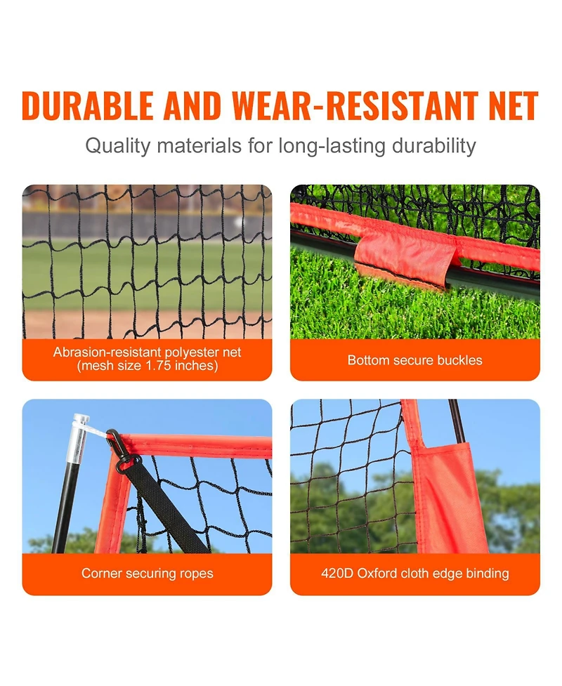 Vevor Baseball Softball Practice Net Hitting Batting Multiple Accessories