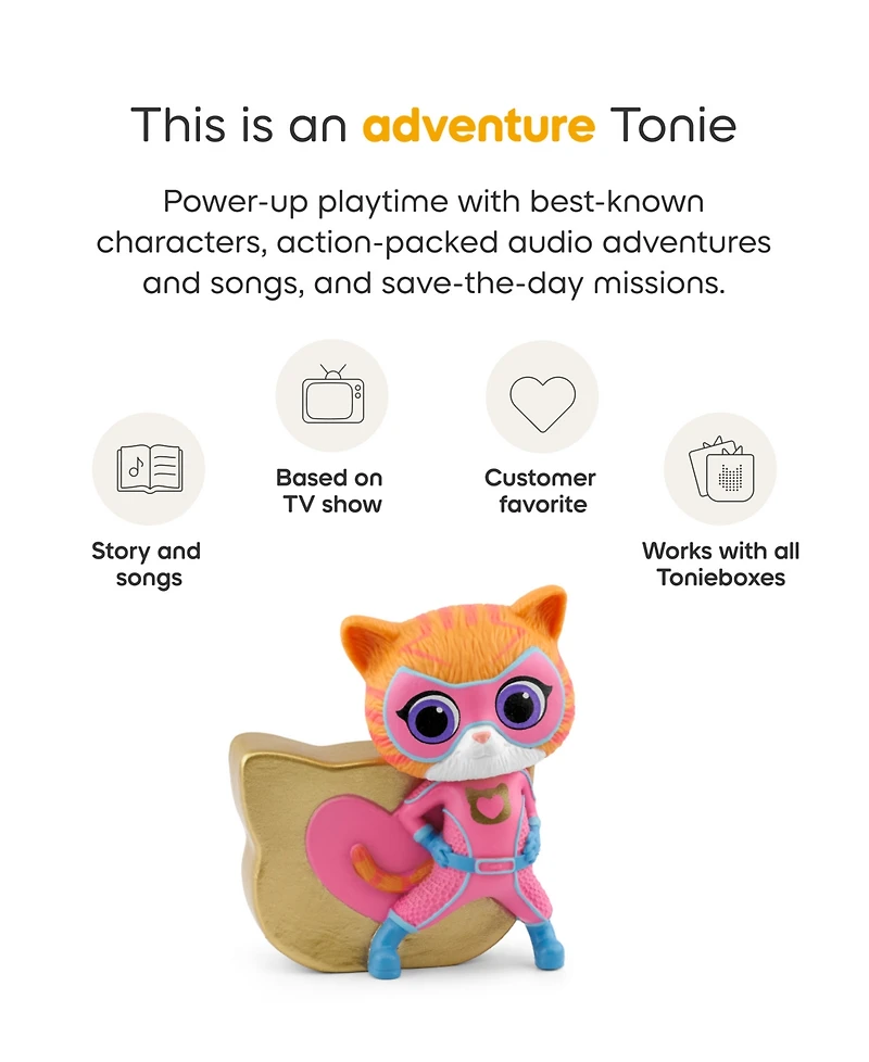 Tonies Disney SuperKitties Ginny Friendship & Teamwork Figurine, Ages 3+