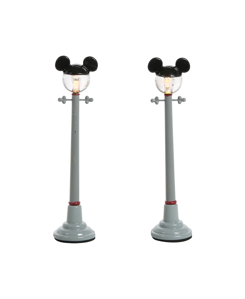 Department 56 Mickey Street Light Set, 2 Piece
