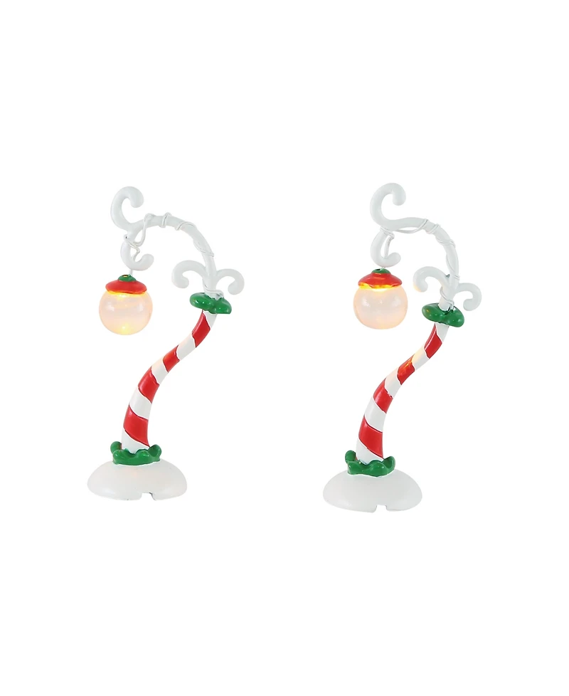 Department 56 Villages Grinch Streetlights, set of 2