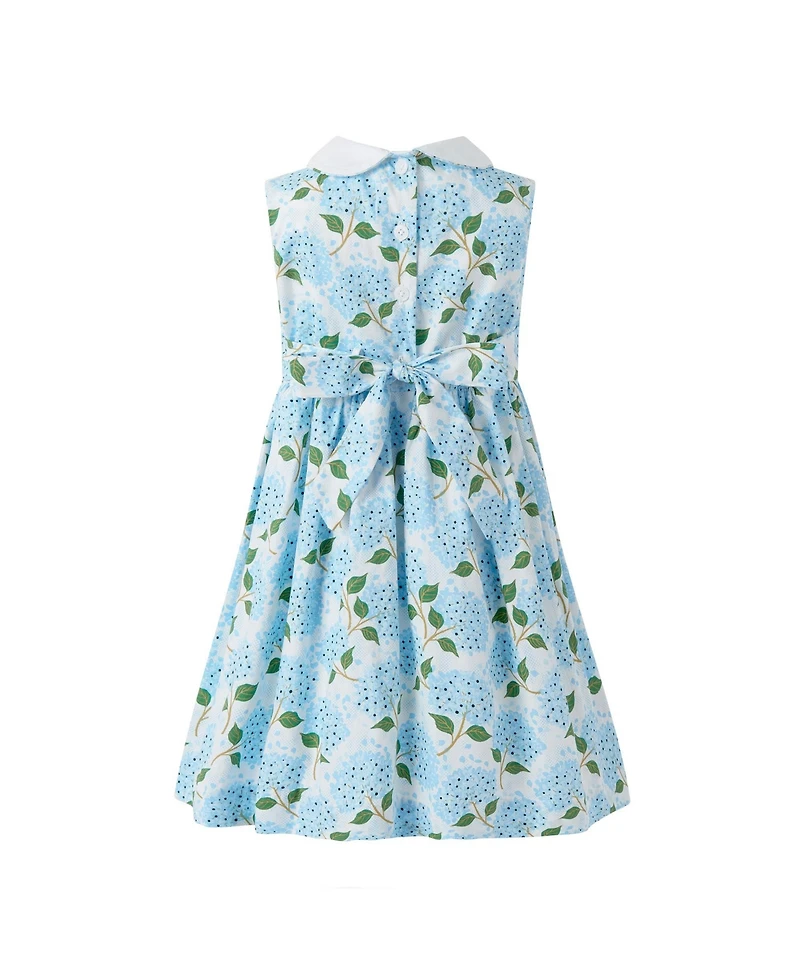 Rachel Riley Toddler Girls 2-10 Hydrangea Peter Pan Collar Dress