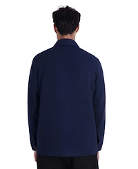 Karl Lagerfeld Paris Men's Pique Shirt Jacket
