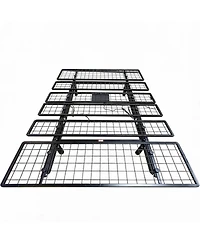 homfan Foldable Metal Platform Bed Frame