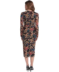 Vince Camuto Women's Scoop-Neck Mesh Dress