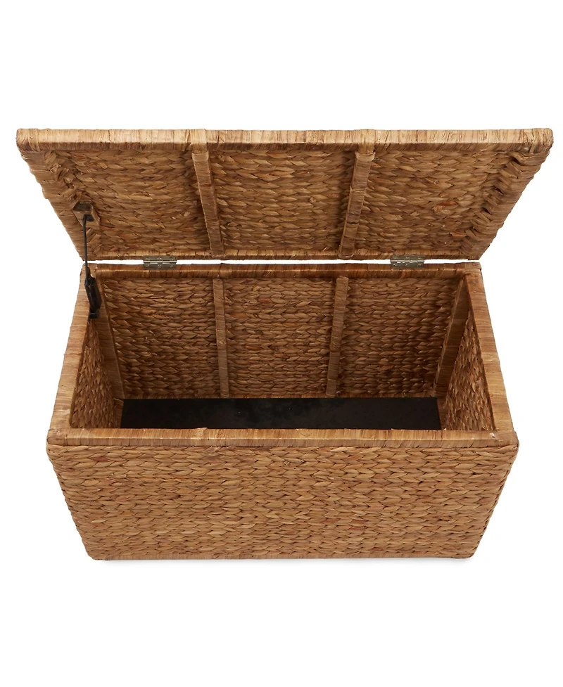 Casafield 30" Storage Chest with Lid, Handles, Safety Hinge