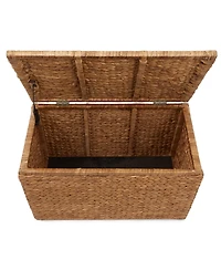 Casafield 30" Storage Chest with Lid, Handles, Safety Hinge