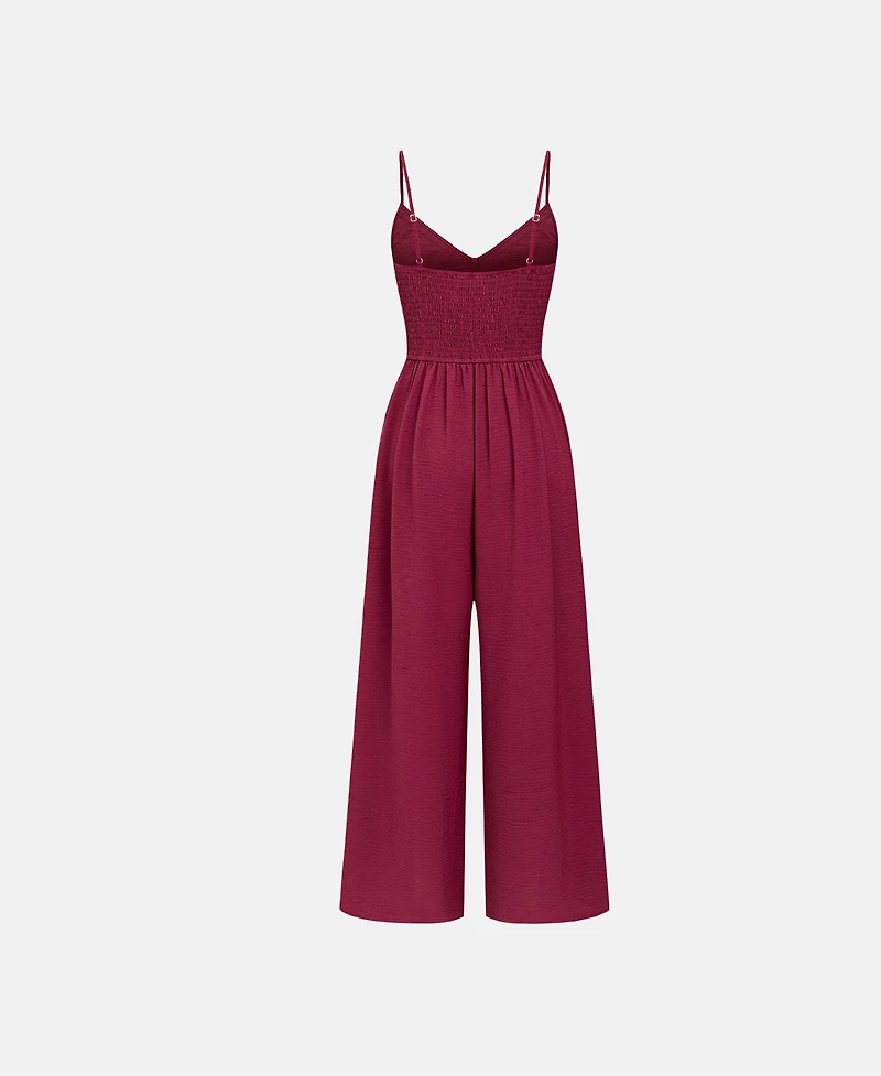 Cupshe Women's After Party V-Neck Sleeveless Crochet-Lace Jumpsuit