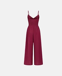 Cupshe Women's After Party V-Neck Sleeveless Crochet-Lace Jumpsuit