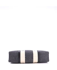 Pre-Owned Chloe Large Woody Tote Recycled Felt with Leather and Canvas