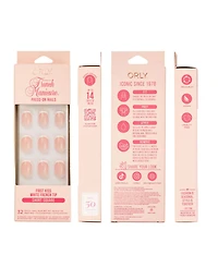 Orly First Kiss French Manicure Short Square Press-On Nails Set
