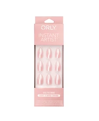 Orly Kiss The Bride Chrome Instant Artist Short Almond Press-On Set
