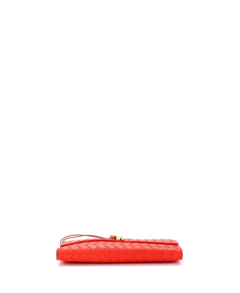 Pre-Owned Bottega Veneta Long Andiamo Top Handle Clutch Intrecciato Nappa