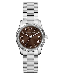 Michael Michael Kors Women's Lexington Three-Hand Stainless Steel Watch 33mm