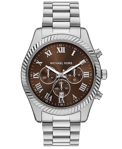 Michael Michael Kors Men's Lexington Chronograph Stainless Steel Watch 44mm