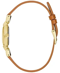 Bulova Women's Goddess of Time Jackie Brown Leather Strap Watch 18mm