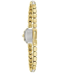 Bulova Women's Box Set Crystal Gold-Tone Stainless Steel Bracelet Watch 15mm