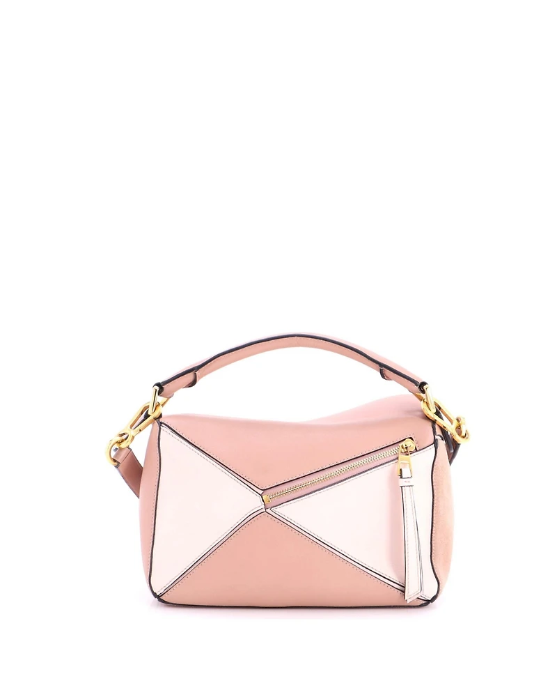 Pre-Owned Loewe Medium Puzzle Bag Leather and Suede