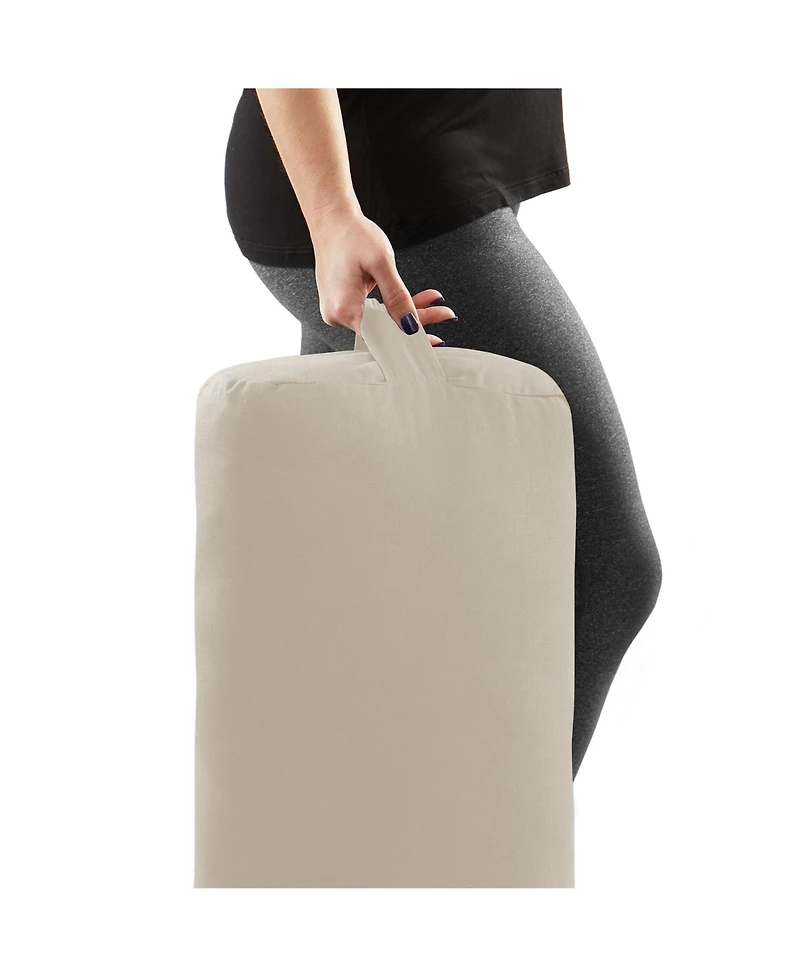 Node Fitness Yoga Meditation Cushion, Rectangular Bolster