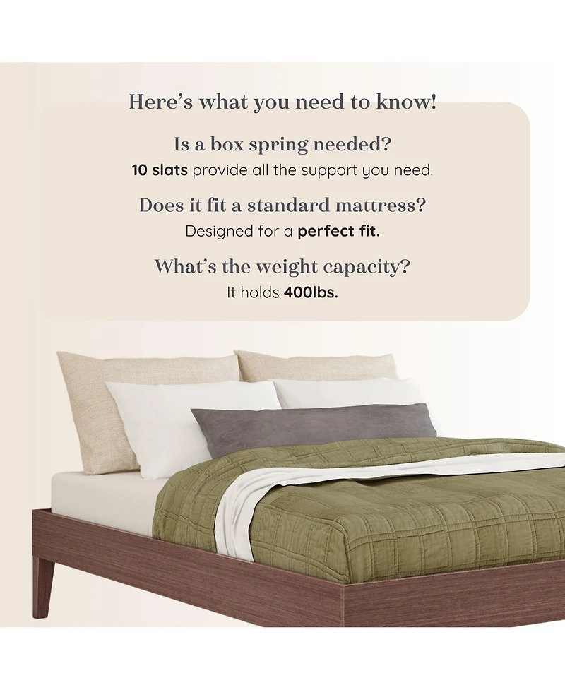 Grain & Grove Bear Platform Bed Embossed