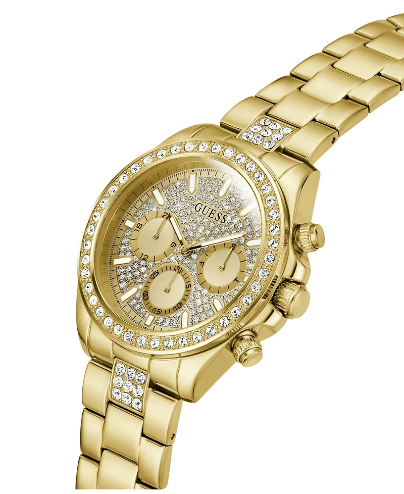 Guess Men's Quartz Gold-Tone Stainless Steel Watch 44mm
