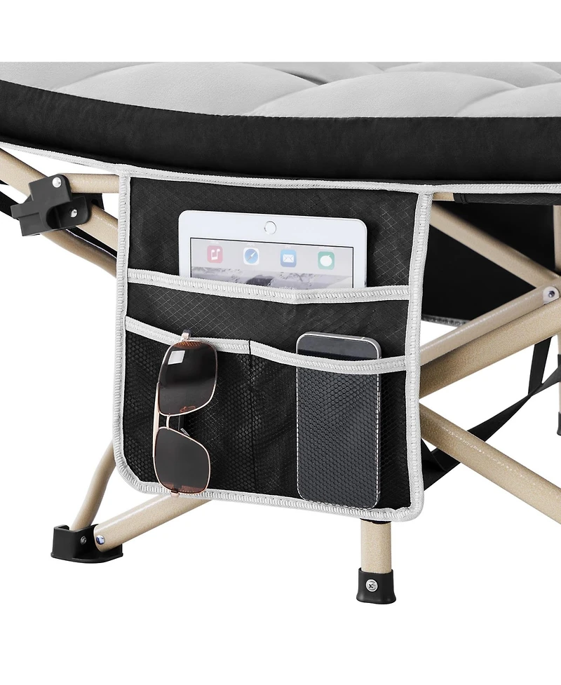 Aofar Folding Camping Cot Portable Outdoor Bed Mat Carry Bag
